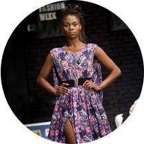 Thokozani model, natural hair colour