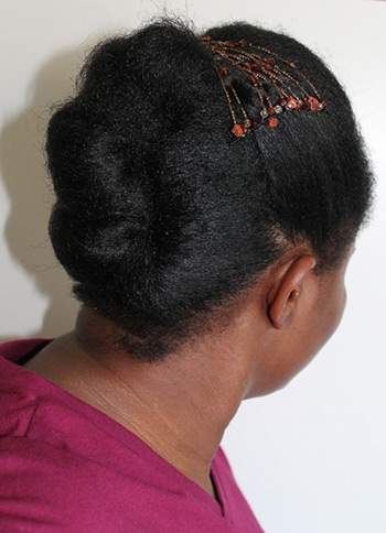Pinned up hairstyles