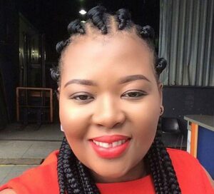 Anele Mdoda's stylish cornrows