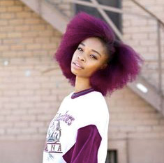 Natural plum hair Natural plum hair