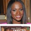 girl with a lace wig Inecto Blue Black hair dye 