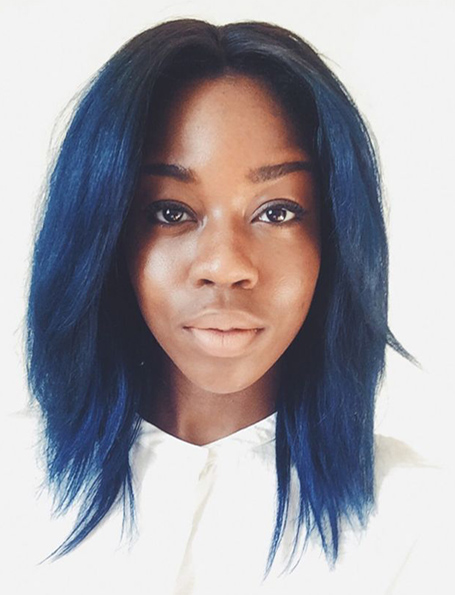 Inecto blue black hair