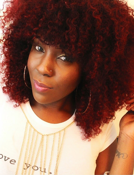 Inecto's burgundy bliss hair