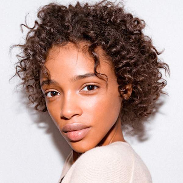 Hazelnut brown hair colour will give the African lady a striking look.